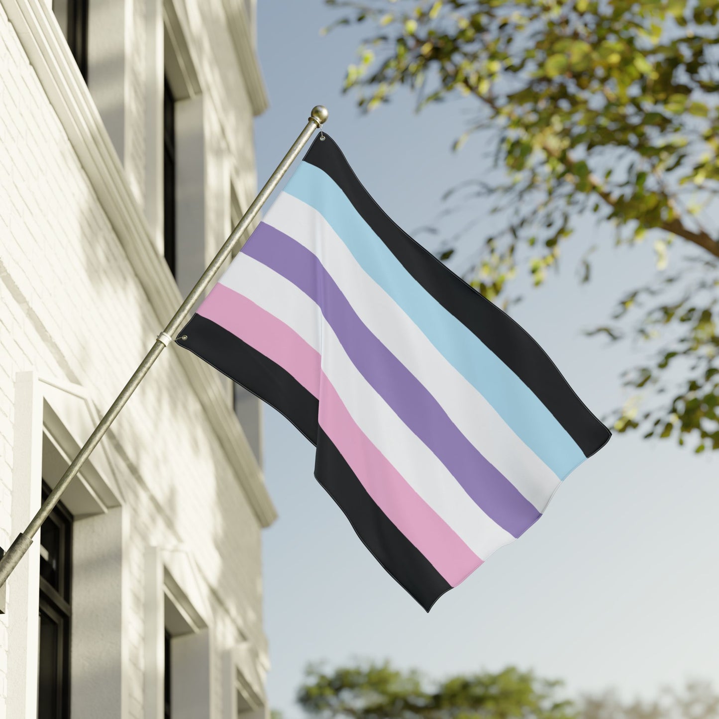36'' × 60'' Androgyne Pride Pastel Flag with Grommets