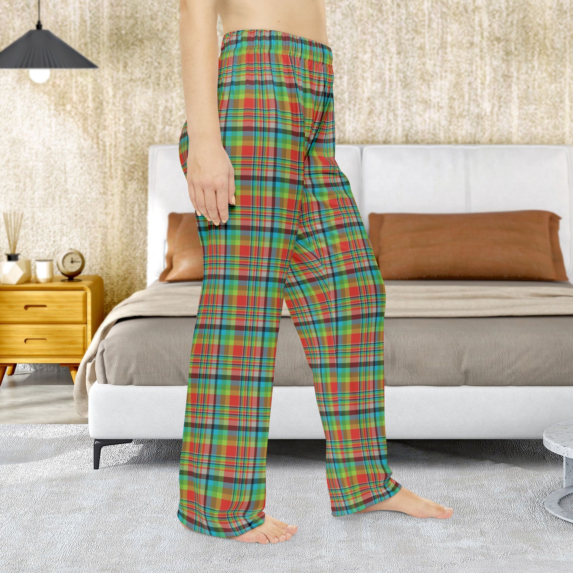 Women’s Red, Green & Blue Ohio Plaid Pajama Pants