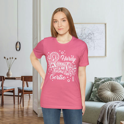 Hurdy Gertie Tee, Chemise Frenchton Dog Line Art