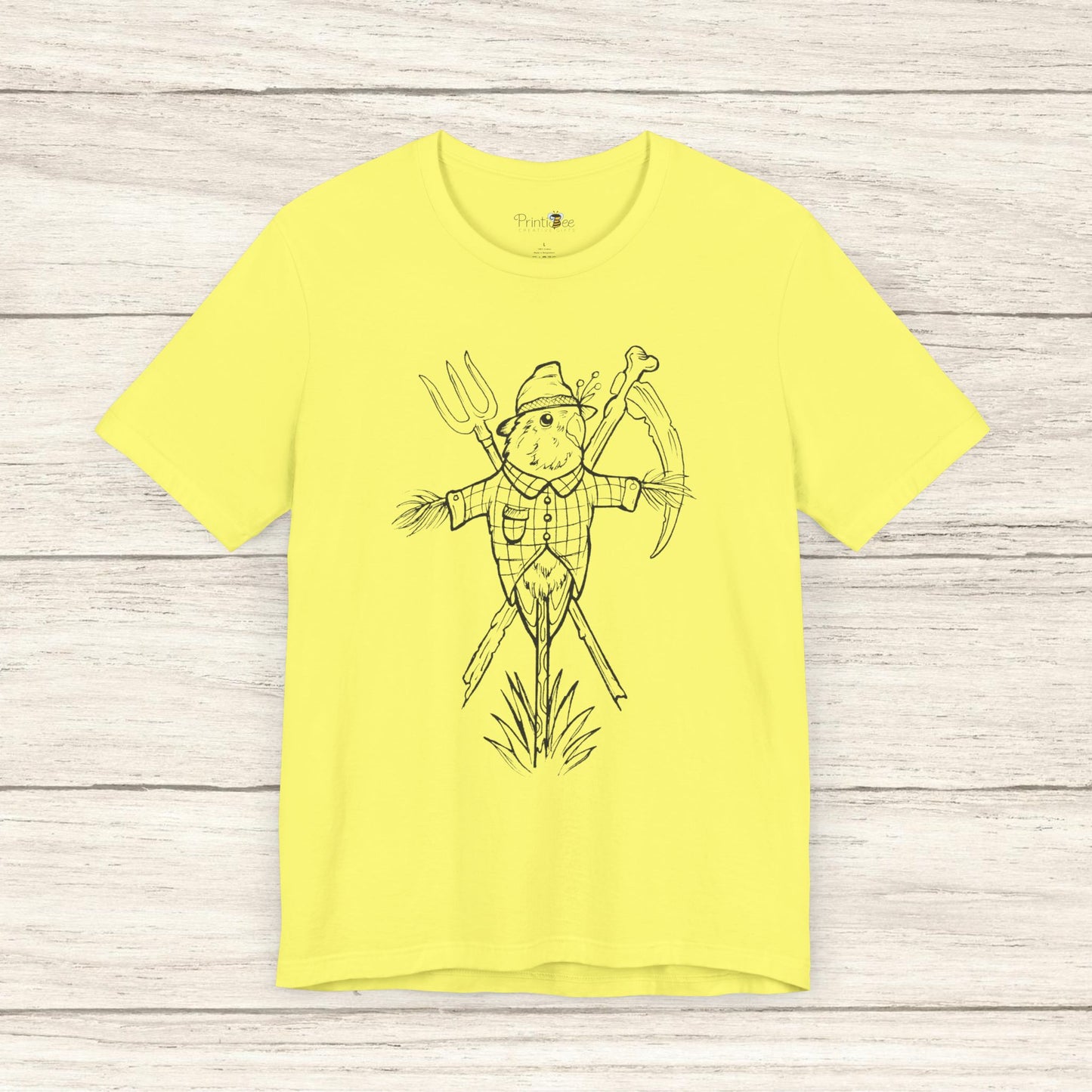 Scarecrow Lovebird, Line Art Tee