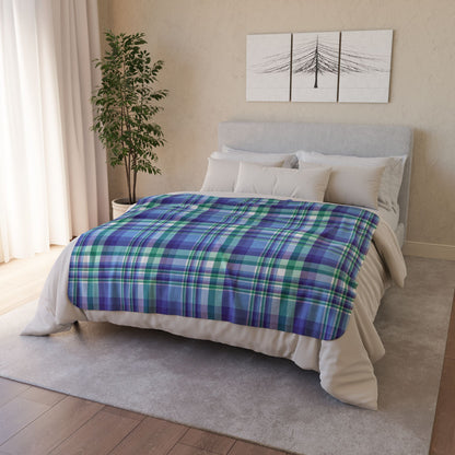 Gay Men Pride Plaid Fleece Sherpa Blanket