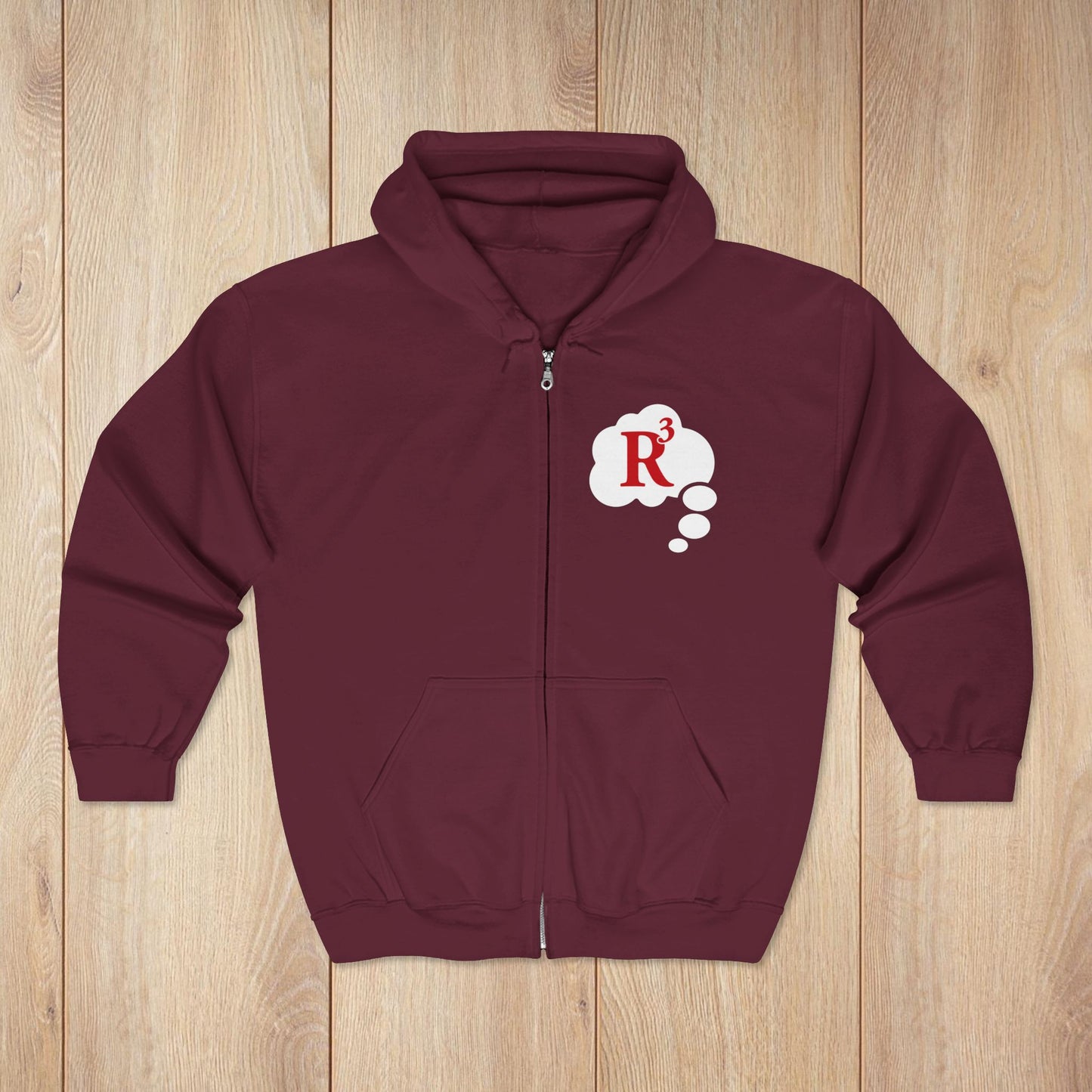 Maroon Red’s Randumb Ruminations Zip Hoodie