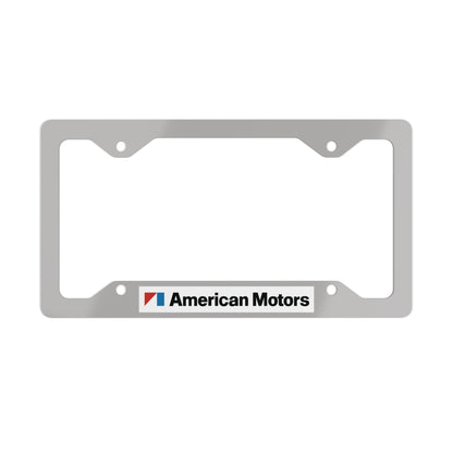 AMC Logo Grey Metal License Plate Frame