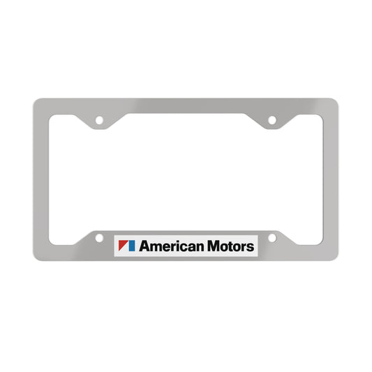 AMC Logo Grey Metal License Plate Frame