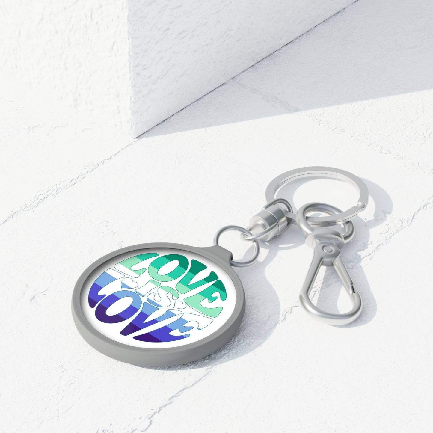 Gay Men Pride Love is Love Keychain