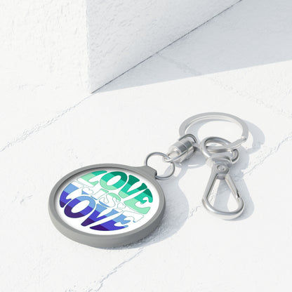 Gay Men Pride Love is Love Keychain