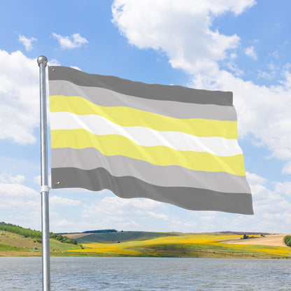 Demigender Pride Flag with Grommets