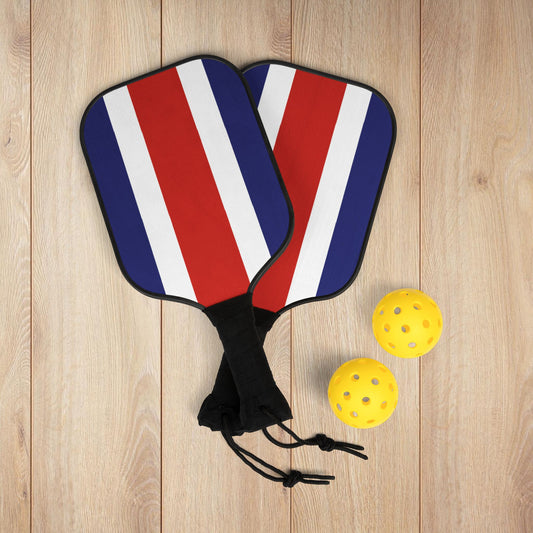 Costa Rica Flag Pickleball Kit