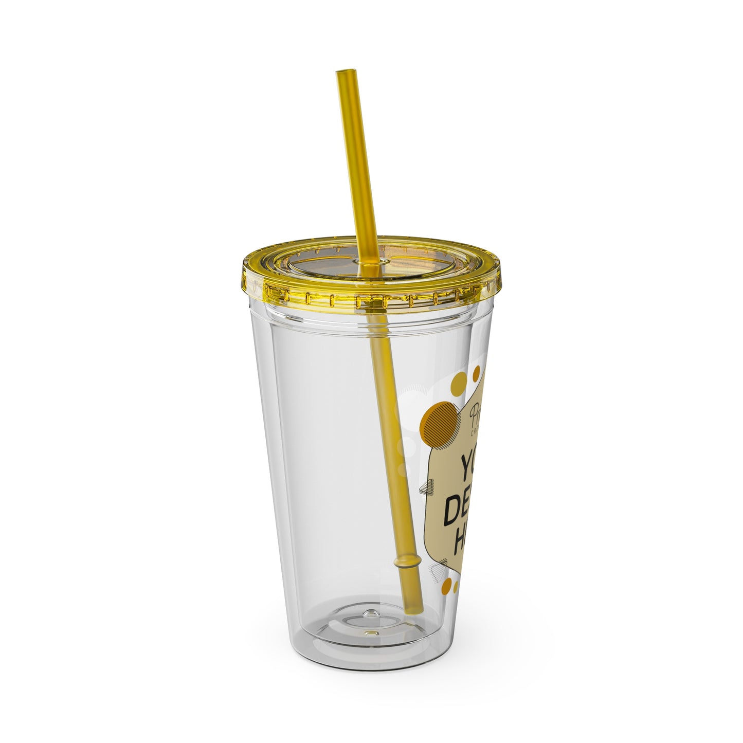 Custom 16oz Tumbler with Straw