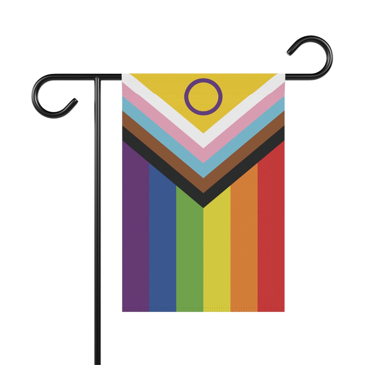 Intersex-Inclusive Rainbow Pride Garden Banner