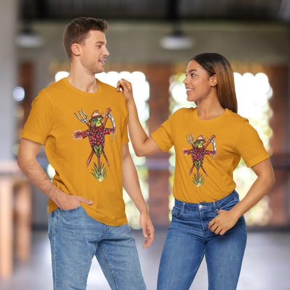 Scarecrow Lovebird, Hand-Drawn & Hand-Colored Tee