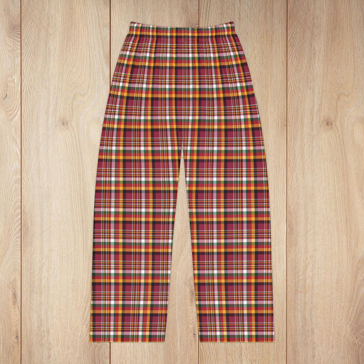 Women’s Christmas Women’s Red & Yellow Arizona AZ Plaid Pajama Pants
