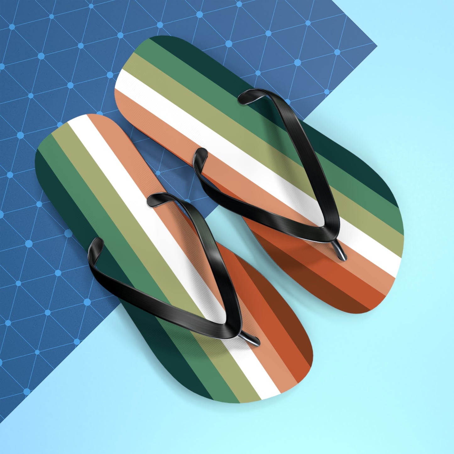 Nebulasexual Pride Flip Flops