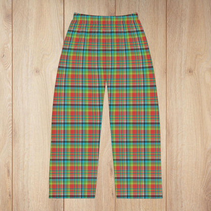 Men’s Red, Green & Blue Ohio Plaid Pajama Pants
