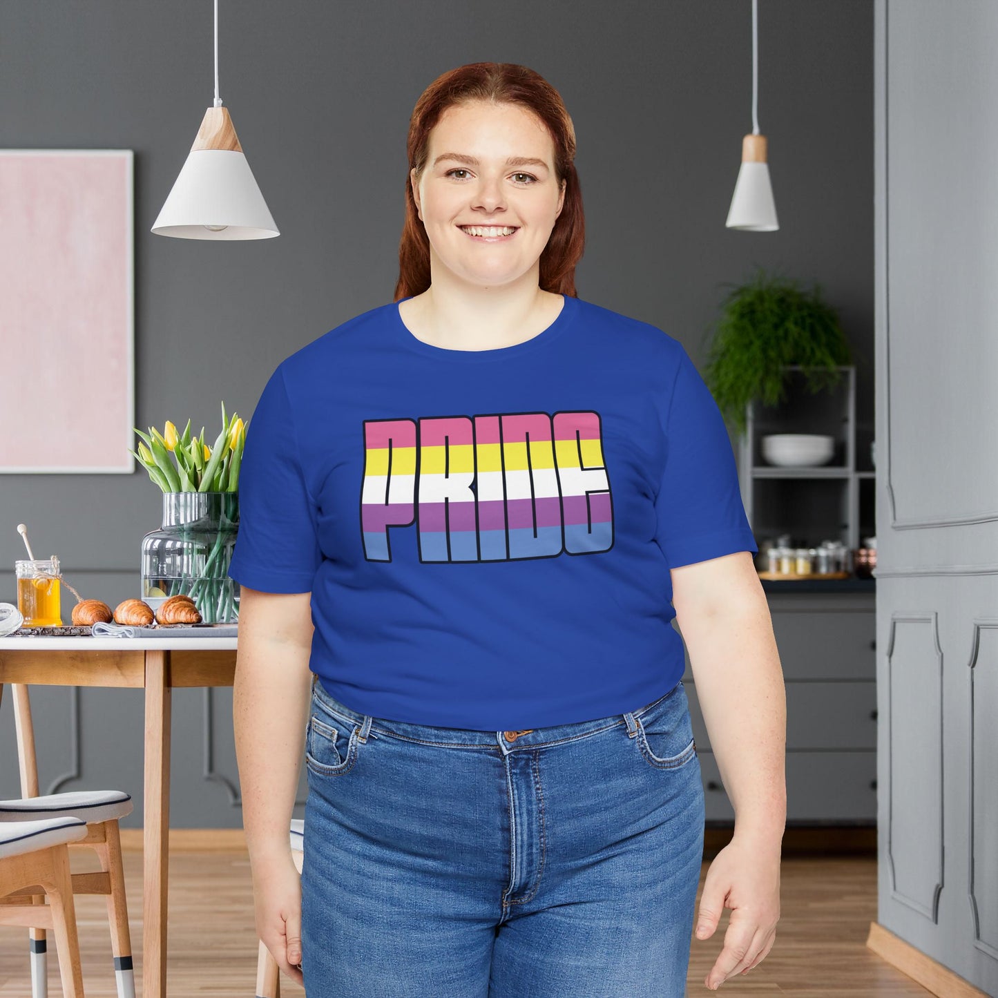 True Royal Bigender Pride Tee
