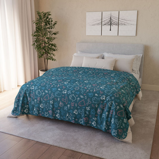 Transgender Pride Halloween Fleece Sherpa Blanket
