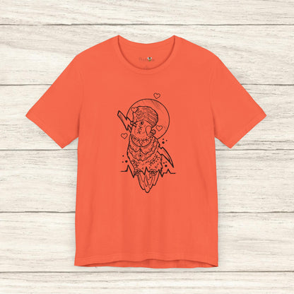 Bride of Frankenstein Lovebird, Line Art Tee