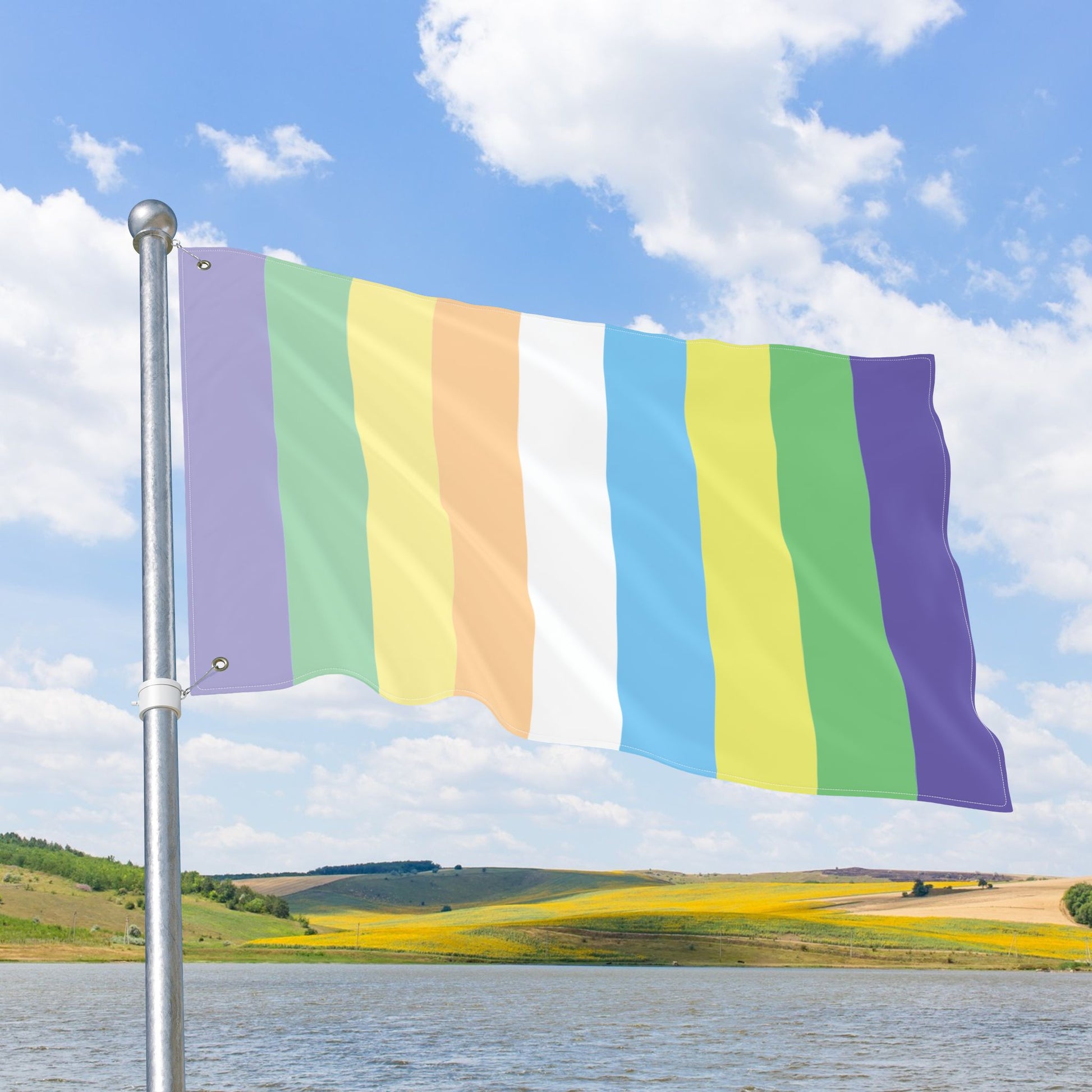 Courpalian Pride Flag with Grommets