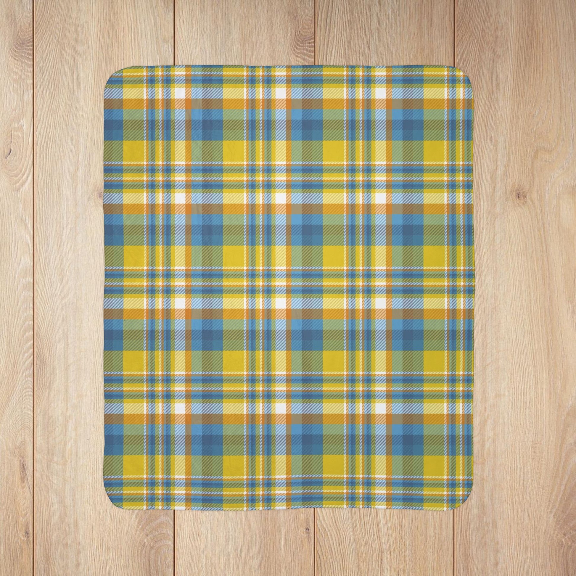 Aroace Pride Plaid Fleece Sherpa Blanket