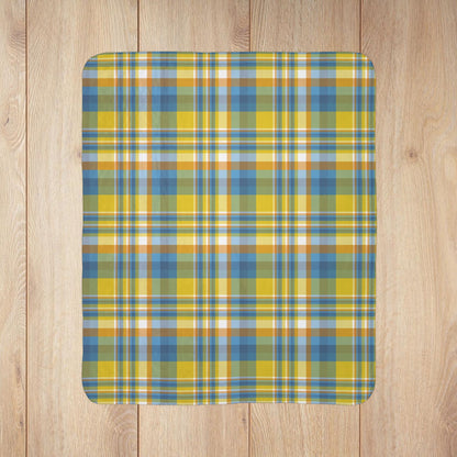 Aroace Pride Plaid Fleece Sherpa Blanket