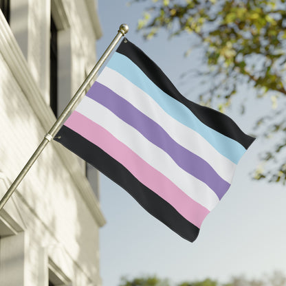 30'' × 40'' Androgyne Pride Pastel Flag with Grommets