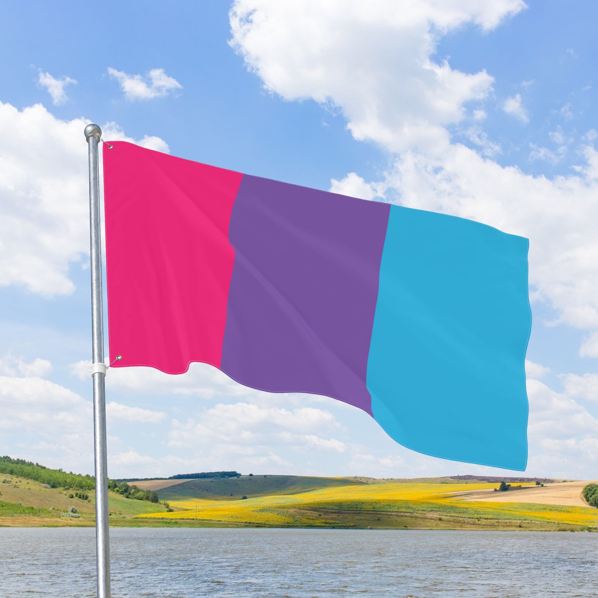 Androgyne Pride Flag with Grommets