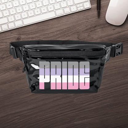 Black Smoke Black One size Cupiosexual Pride Clear Fanny Pack