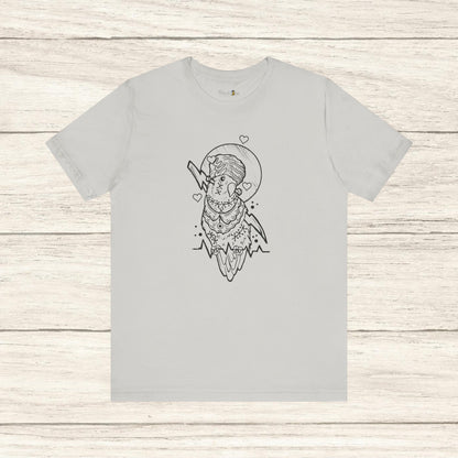 Bride of Frankenstein Lovebird, Line Art Tee