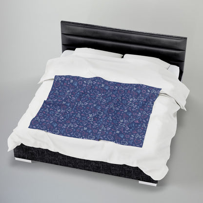 Bigender Pride Halloween Velveteen Plush Blanket