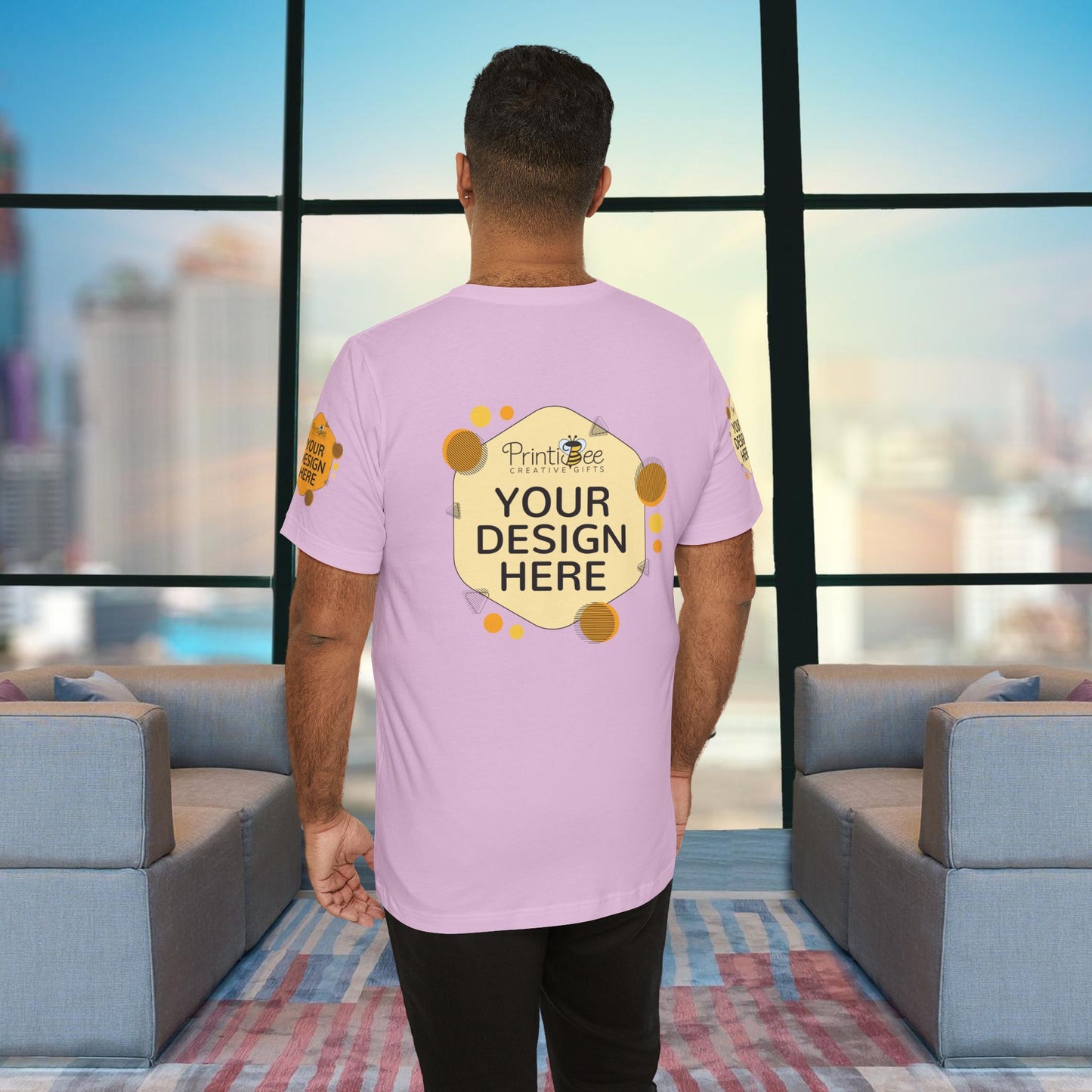 Custom Pink & Purple Tees for BELLA+CANVAS® 3001