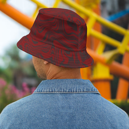 Red Swirl Bucket Hat • Irvine Ondrey Engineering