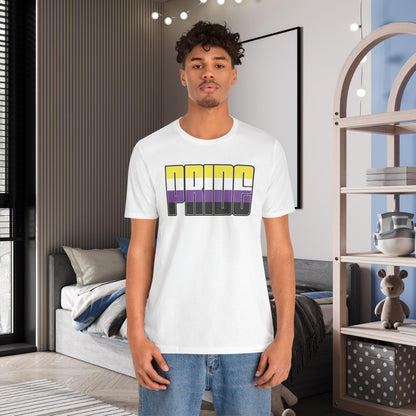 White Non-Binary Pride Tee