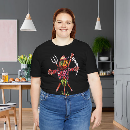 Scarecrow Lovebird, Hand-Drawn & Hand-Colored Tee