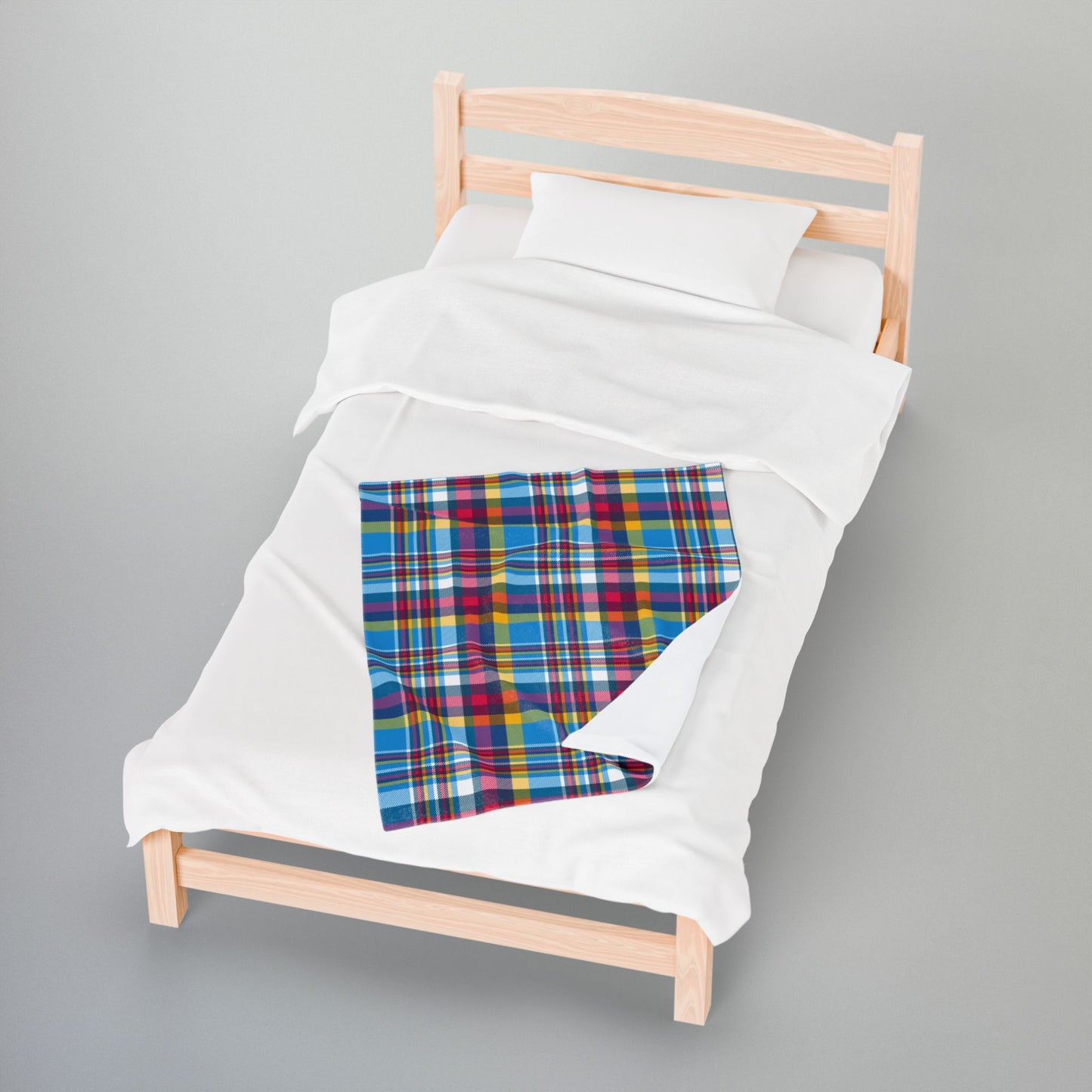 Polyamory Pride Plaid Velveteen Plush Blanket