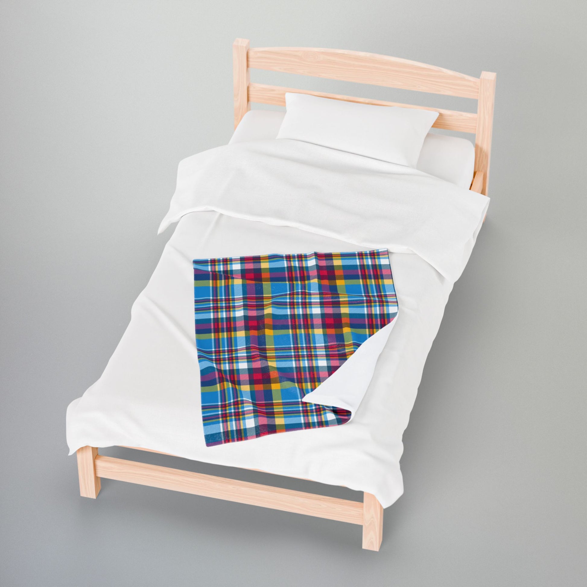 Polyamory Pride Plaid Velveteen Plush Blanket