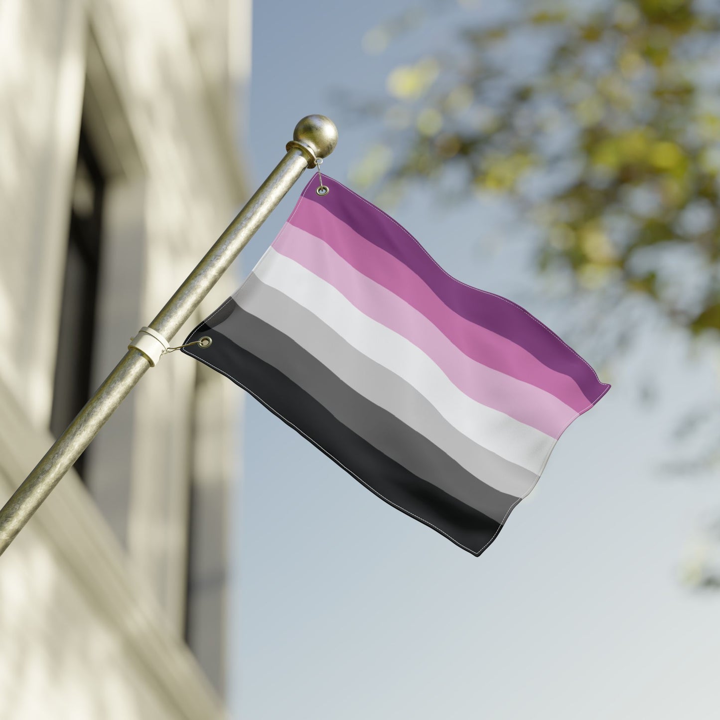 18" x 12" Double-Sided With Grommets Straight Queer Heteroqueer Pride Flags