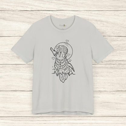 Bride of Frankenstein Lovebird, Line Art Tee