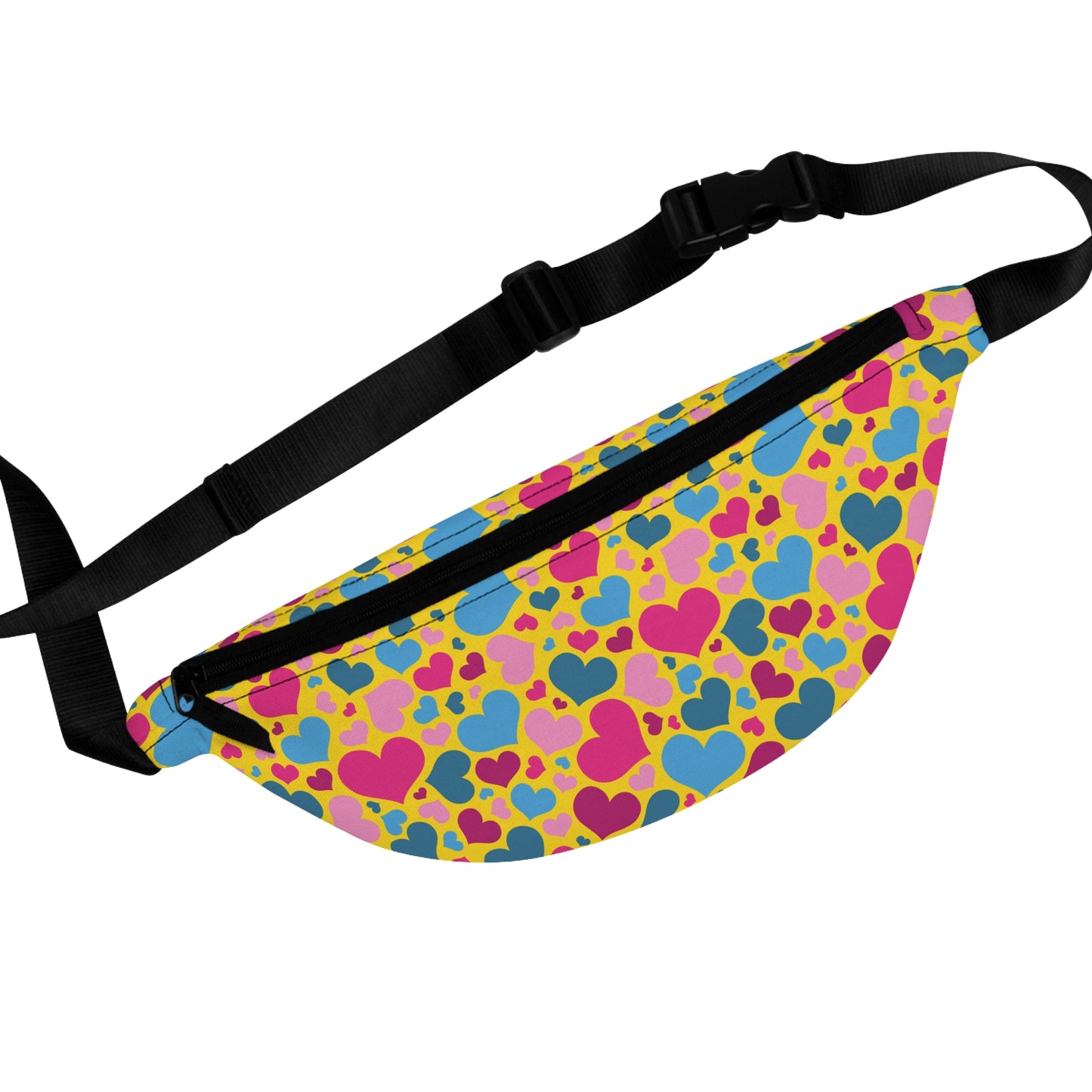 Pansexual Pride Hearts Fanny Pack