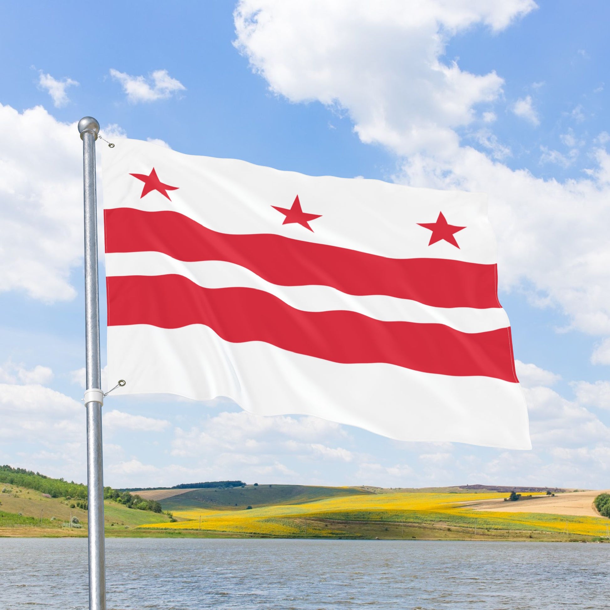 Washington, D.C. DC Double-Sided Flag with Grommets