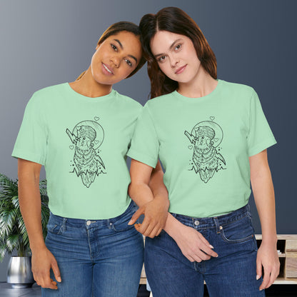 Bride of Frankenstein Lovebird, Line Art Tee