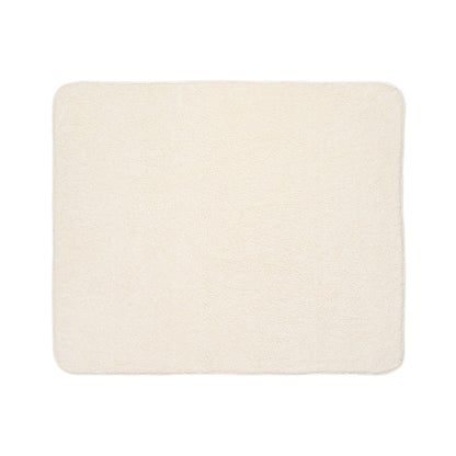 AMC Logo White Fleece Sherpa Blanket
