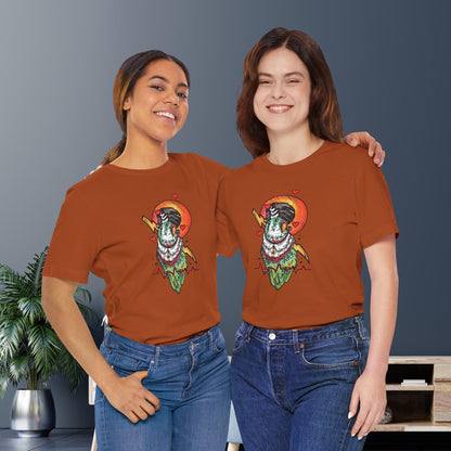 Bride of Frankenstein Lovebird, Hand-Drawn & Hand-Colored Tee