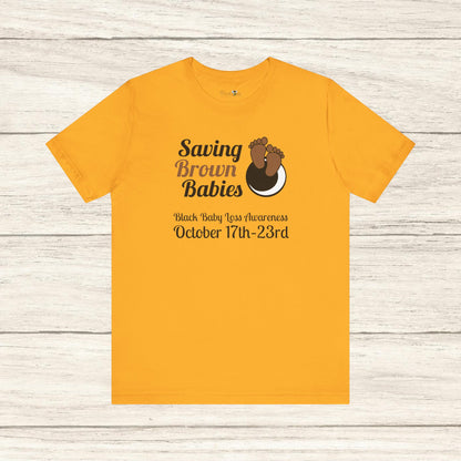 Quietly United in Loss Together Non-Profit / Saving Brown Babies Charity Tee, Pregnancy & Infant Loss Awareness