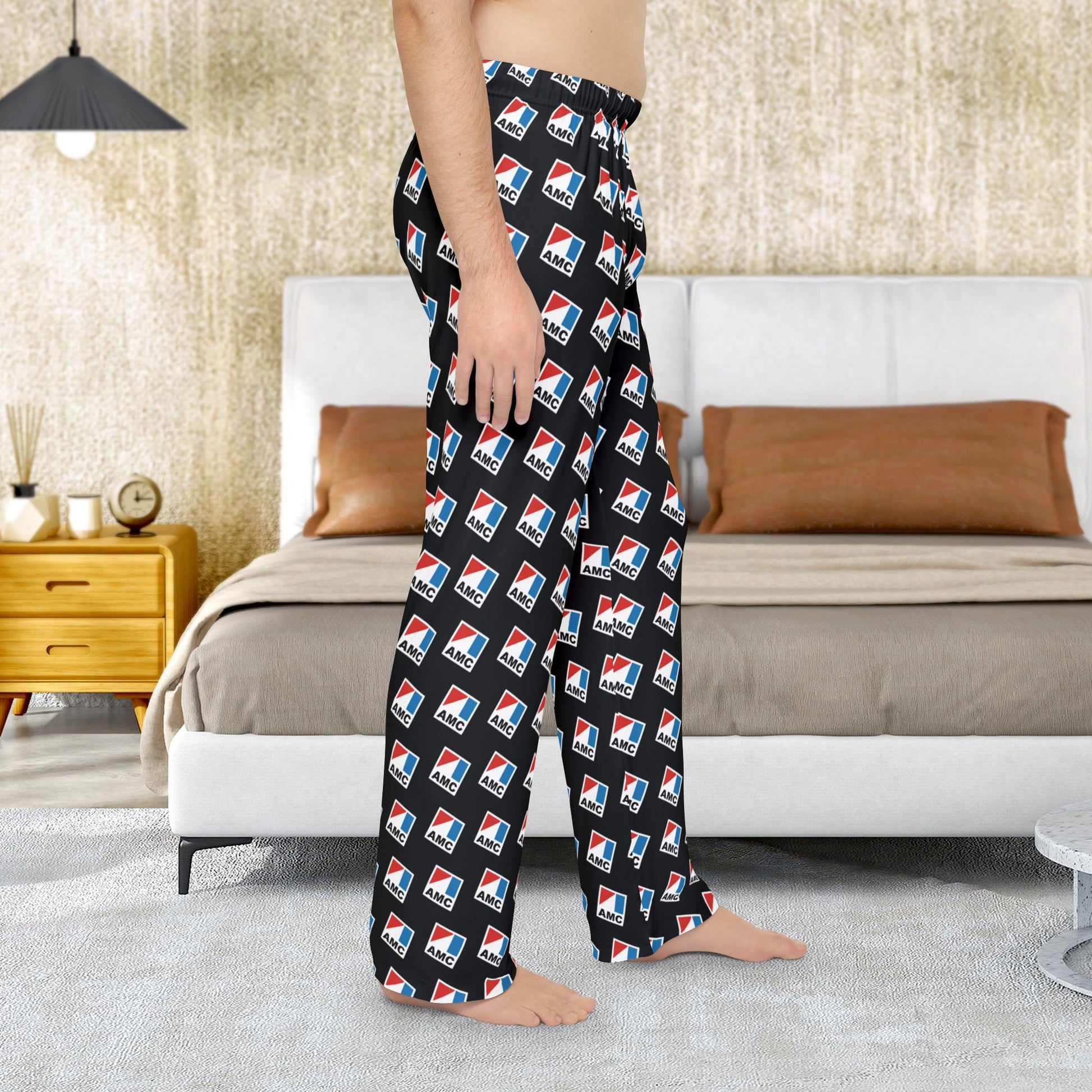 Men’s AMC Logo Black Pajama Pants