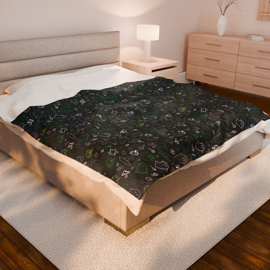 Aromantic Halloween Velveteen Plush Blanket