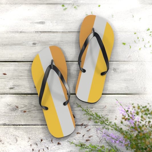 XL Black sole Disability Gold Pride Flip Flops