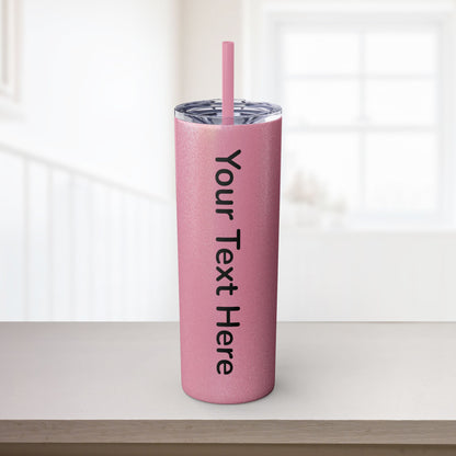 Custom 20oz Skinny Tumbler with Straw
