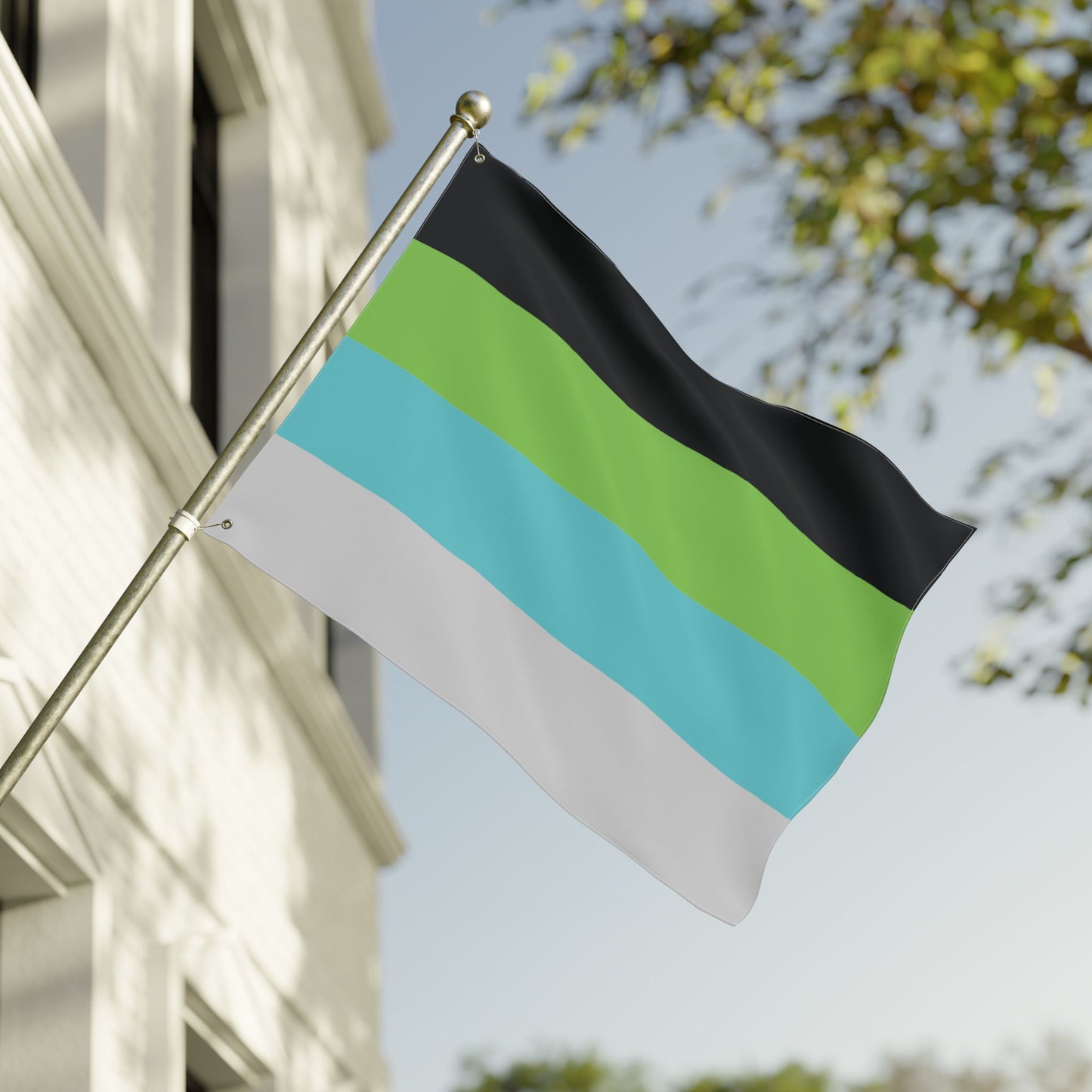 30'' × 40'' Quoiromantic Pride Flag with Grommets