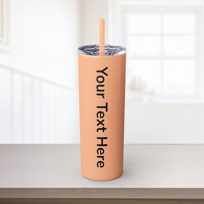 Custom 20oz Skinny Tumbler with Straw
