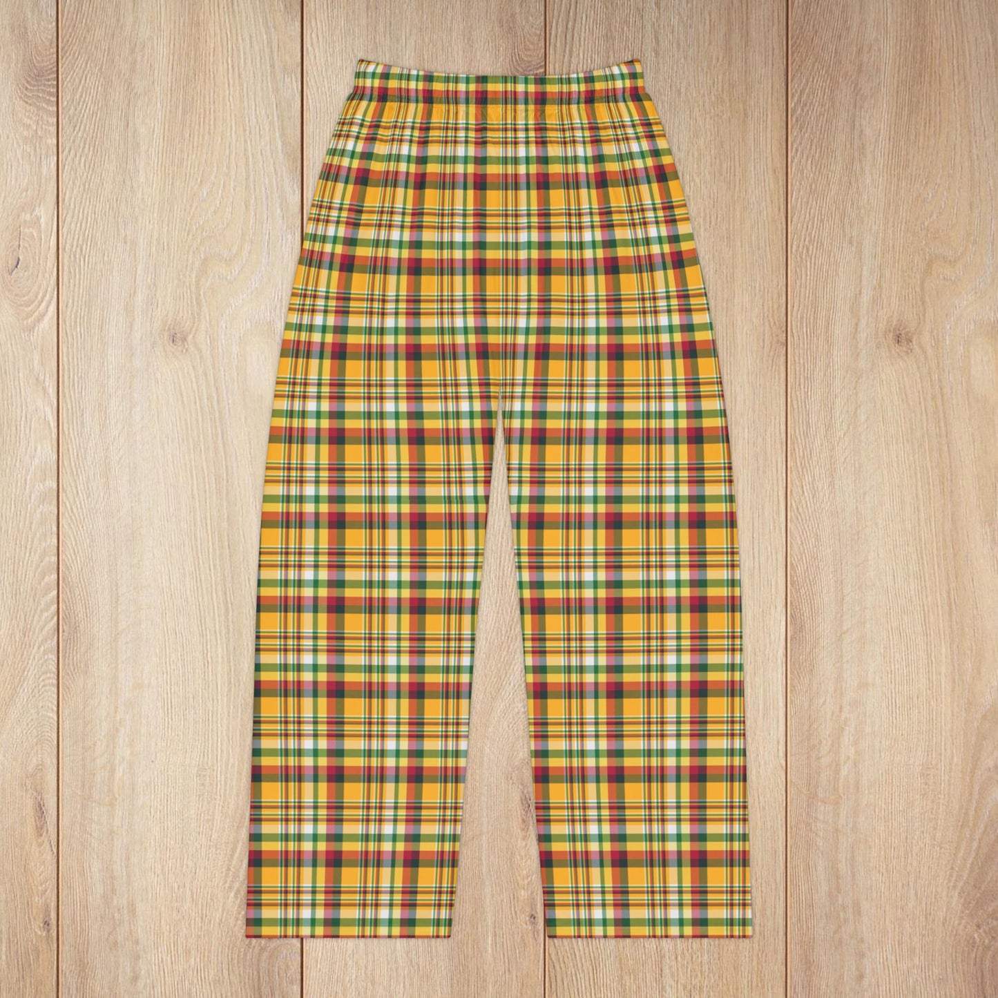 Women’s Christmas Green & Gold Green Bay WI Plaid Pajama Pants